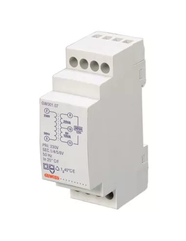 Gewiss gw96422 Transformator res cc 5va t p 230v